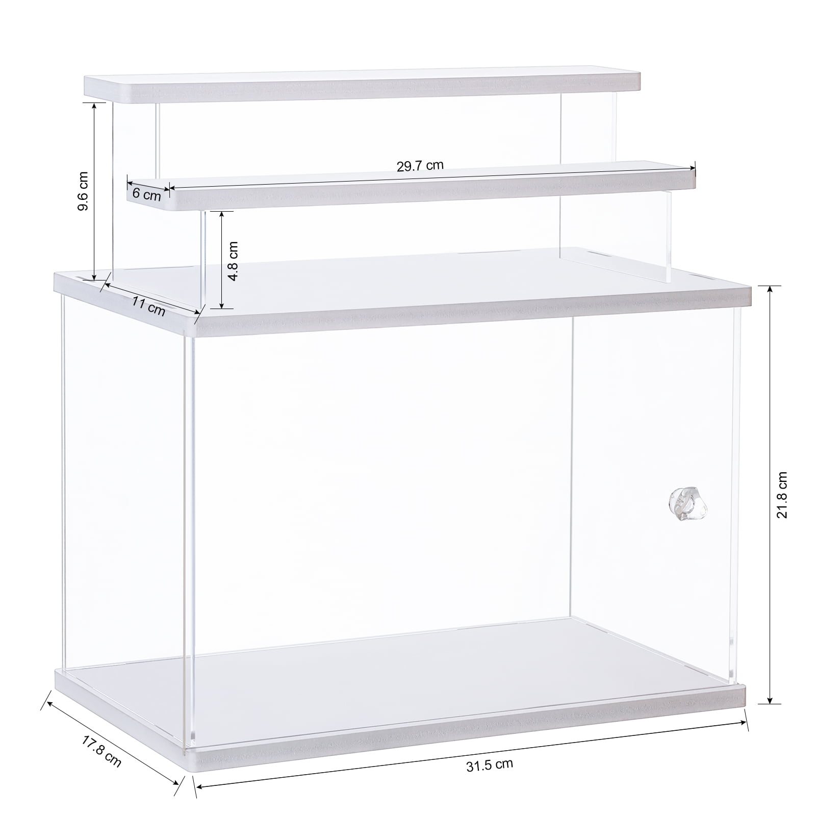 3" Lighted Clear Acrylic Display Stand Easel 