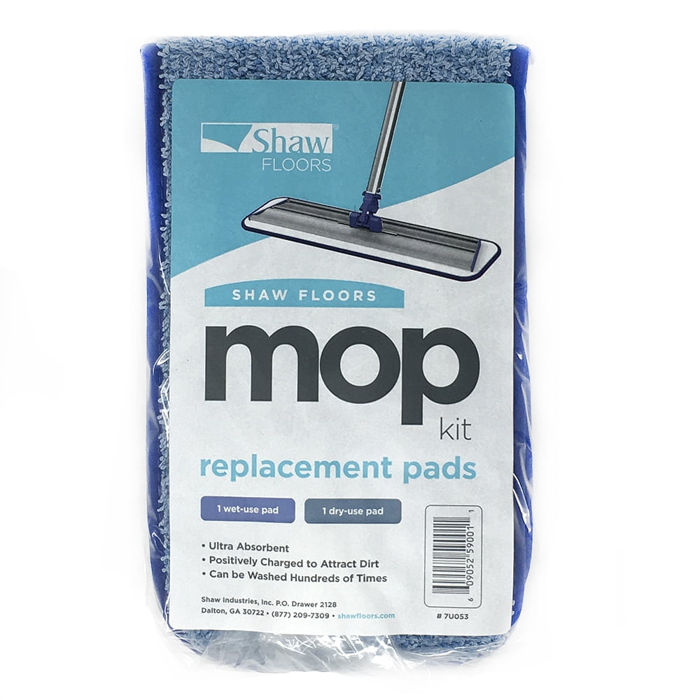 Shaw Vibrant Microfiber Mop Replacement Pads 1 Wet/1 Dry Shield Industries CECOMINOD022860