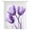 White Light Purple Violet, variant on Luxury Purple Tulip Sheer Curtains 45 Inches Long, Watercolor Spring Rustic Floral Light Filering Curtains, Breathable Simi Curtain Privacy Drapes for Kitchen Bathroom Small Window Treatment