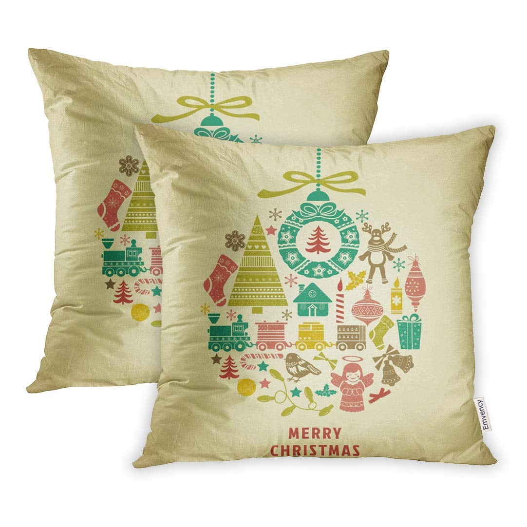 ARHOME Tree Christmas Collection Xmas Graphic Cute Pillow Case Pillow