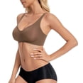 thumbnail image 4 of Wirefree Seamless Bra for Women Jelly Bras No Underwire Push Up Bra Soft Comfortable Bralette Full Coverage Solid Color V Neck Everyday Bras, 4 of 6