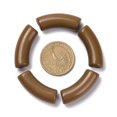 thumbnail image 3 of Opaque Acrylic Beads Curved Tube Olive 34.5x13x11mm Hole: 3.5mm about 155pcs/500g, 3 of 6