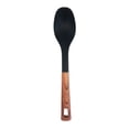 thumbnail image 3 of JS Gourmet Soft Touch Non Stick Nylon Spoon with Wood Grain Handle and Hanging Hole, 3 of 4