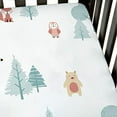 thumbnail image 3 of JumpOff Jo - 2 Pack Fitted Cotton Crib Sheet for Baby, Crib Mattress, 28 in. x 52 in. - Woodland Rainbow, 3 of 7