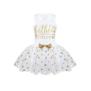 YiZYiF Infant Baby Little Girls Birthday Princess Outfit Top with Tutu Skirt Set,Sizes 12M-8