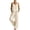 White, variant on Domzest Womens 2 Piece Linen Blend Set Sleeveless Button Tank Top & Wide Leg Pants Set Summer Casual Outfits Sky Blue L