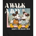 thumbnail image 3 of Disney - Mickey And Minnie A Walk A Day - Men's Crew Fleece Sweatshirt Sweatshirt, 3 of 5