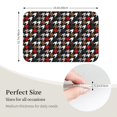 thumbnail image 4 of Pofeuu Houndstooth Green Red Print Hem Mat 40x60 - Multipurpose Doormat for Indoor & Outdoor Use - Welcome Your Guests with our Entrance Mat, 4 of 6