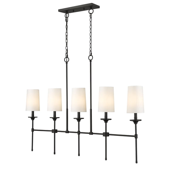 5 Light Chandelier In Transitional Style-24 Inches Tall And 5.5 Inches Wide Z-Lite 3033-5L-Mb