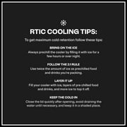 RTIC 145 QT Ultra-Tough Rotomolded Hard-Sided Ice Chest Cooler, Fits 195 Cans, White
