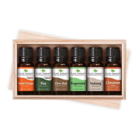 Plant Therapy Tis the Season Essential Oil Set Holiday Collection of 6 Essential Oils 10 mL (1/3 fl. oz.) each, 100% Pure, Undiluted, Therapeutic Grade