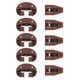 thumbnail image 1 of Guías deslizantes para cajones de plástico, 5 pares, con rodillo, tope para rieles deslizantes para cajones de tocador, piezas de repuesto, 1 of 8