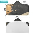 thumbnail image 4 of Yayeee Kids Hooded Towels Toddler Soft Absorbent Beach Bathing Wrap 50" x 23.5", Retro Halloween Cat, 4 of 5