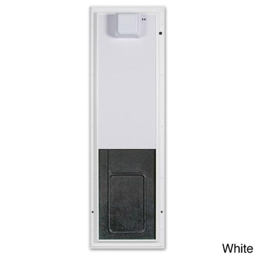 Hakuna Pets 14 6 In X 23 4 In Extra Large Deluxe Aluminum Pet Door Adjustable Tunnel In Black 1167 The Home Depot