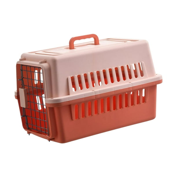 Portable Hard Sided Pet Carrier Transport Box Animal Carrier Organizer