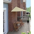 thumbnail image 2 of Blue Star Group Terrace Mates Bistro Economy Table Set w/ 7.5'-Wide OFF-THE-WALL BRELLA - Antique Beige Olefin Canopy, 2 of 7