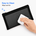 thumbnail image 5 of Mesh Pencil Case, Black Large Capacity Nylon Mesh Pencil Pouch, Back to School Supplies Organizer for Students College Office Desk Supplies, 5 of 9