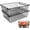 Black, variant on Set of 2 Stackable XXL Wire Baskets For Pantry Storage and Organization -16x12in Large Metal Food Baskets -Vegetable,Fruit,Potato,Onio, Pantry Storage Bins With Handles (Black, XXL)