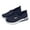 Blue, variant on XIMIN Women's Soft Woven Breathable Orthopedic Anti-Skid Shoes Wide Width Slip-On Athletic Tennis Shoes with Arch Support Sports Shoes Comfortable Walking Sneakers