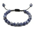 thumbnail image 1 of Xingzhi Unisex Natural Gemstones Bracelet Gift Idea With Stackable Collection White+blue 1Set, 1 of 6