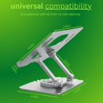 thumbnail image 4 of WYLQQ Rotating Stand for Laptop, 2025 New Upgraded Adjustable Computer Stand with 360 Rotating Base,Foldable Laptop Riser, Portable Save Desktop Space, 4 of 9