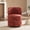 Orange, variant on CQSXDA Upholstered Barrel Chair In Linen, Mid Century Swivel Accent Chair For Kitchen, Dining Room And Living Space, Beige