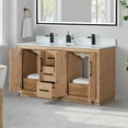 thumbnail image 3 of Anais 60" Wood Vanity in Light Brown with White Composite Stone Top no Mirror, 3 of 12