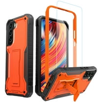 ExoGuard For Samsung Galaxy S22 Plus Case, Phone Case with Screen Protector and Kickstand (Orange)
