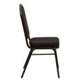thumbnail image 3 of HERCULES Series Crown Back Stacking Banquet Chair in Burgundy Fabric - Gold Frame, 3 of 9