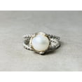 thumbnail image 2 of Heaven Crafts Freshwater Pearl Ring 925 Sterling Silver Handmade Boho Statement Ring For women, 2 of 6