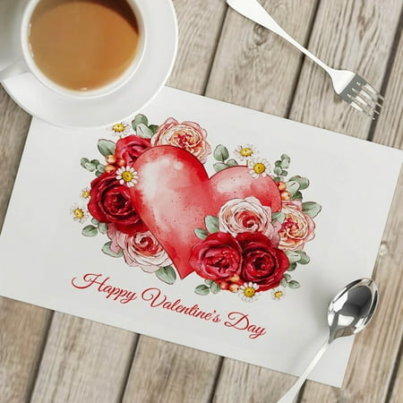 

Valentine s Day Home Linen Placemat Insulated Placemat Table Mat
