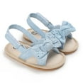 thumbnail image 2 of JSCDRPDWL Size 5 Toddler Girl Sandals Boys Wide Shoes Toddler Girls' Summer Outdoor First Walk Sandals with Flower Bowknot Kids Shoes Toddler Shoes Size 6, 2 of 6
