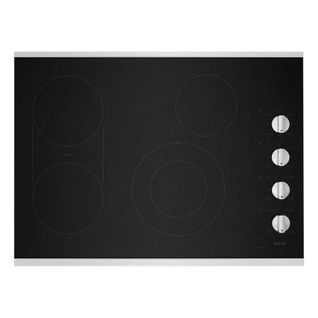 MAYTAG 30-Inch Electric Cooktop with Reversible Grill and Griddle MEC8830HS
