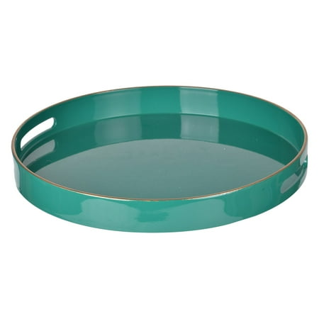 A and B Home 15 in. Round Plastic Decorative Tray - Walmart.com