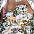 thumbnail image 4 of Bradford exchange Thomas Kinkade Santa Claus Tabletop Crystal Figurine for Christmas 5PCS, 4 of 6