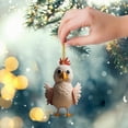 thumbnail image 5 of Christmas Rooster Ornaments Hanging Chicken Decorations Cute Christmas Tree Ornaments for Home Office Party, 5 of 7