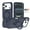 Darkblue, variant on Allytechgroup for iPhone 17 Case with Rotating Ring Holder Metal Kickstand, Lightweight Shockproof Soft TPU Back Case Magnetic Military Grade Drop Protective Invisible Stand Shell, Coffee