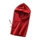 thumbnail image 1 of Bufanda Qarigey con capucha de punto para mujer imprescindible para invierno gorro de punto rojo, 1 of 6