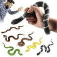 thumbnail image 2 of Realistic Fake Snake Toy Soft TPR Snake Model Keep Birds Away Scare Squirrels Simulated Snake Tricky Props Adults Halloween Party Gag Gift, 2 of 8