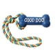 thumbnail image 1 of Juguete para la dentición de Perro Estilo Hueso Hacer Ruido Silicona Segura Cuerda de 11.4 Pulgadas Colores Brillantes Juguete para Masticar para Perros para Cachorros Mascotas pequeñas Azul Oscuro, 1 of 5