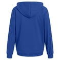 thumbnail image 6 of Xudanell Womens Sweatshirt Solid Color Fashion Clothes for Women V Neck Cute Hoodies Front Pockets Sweatshirt, 6 of 9