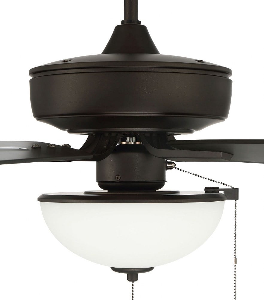 OP211ESP5 Craftmade Lighting Outdoor Pro Plus - 5 Blade Ceiling Fan with Light Kit-20.72 Inches Tall and 52 Inches Wide-Espresso Finish