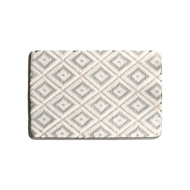 Yhmxh Alfombrillas de baño para baño Alfombra de baño Alfombras de baño absorbentes, antideslizantes, de espuma, lavables a máquina, de terciopelo suave, fáciles de secar. Decoración del baño