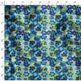 thumbnail image 4 of Soimoi Pure Silk Blue Fabric - By the Yard - 42 Inch Wide - Abstract Botanical Elegance for Stylish Apparel and Home Decor Printed Fabric, 4 of 6