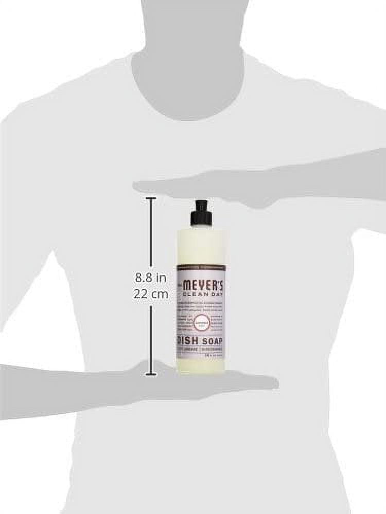 All Natural & Biodegradable Dish Soap Liquid Dishwashing Soap with Lavender Scent Plastic Free Dish Soap Made With Organic Ingredients, 16 Fl OZ Per Bottle, 4 Bottles