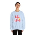 thumbnail image 3 of Life Be Lifeing Unisex Heavy Blend™ Crewneck Sweatshirt Sweater, 3 of 7