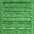 thumbnail image 1 of Ahgly Company Indoor Square Abstract Emerald Green Modern Area Rugs, 6' Square, 1 of 4