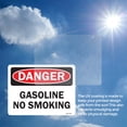 thumbnail image 5 of Gasoline No Smoking OSHA Danger Vinyl Decal Label 24 Inch x 18 Inch - 10 Pack, 5 of 6