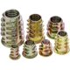 thumbnail image 1 of Paquete de 120 tuercas hexagonales de aleación de zinc M4 M5 M6 M8 M10 con inserto roscado para muebles de madera con caja de plástico Vhermosa YQ-0579, 1 of 4