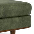 thumbnail image 6 of Morrison 49 inch Wide Mid-Century Modern Table Ottoman in Moss Green Genuine Leather, 6 of 9